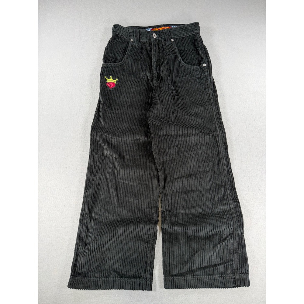 JNCO Pipes Black Corduroy Baggy Pants Wide Leg 28x32 Vintage Style Skater